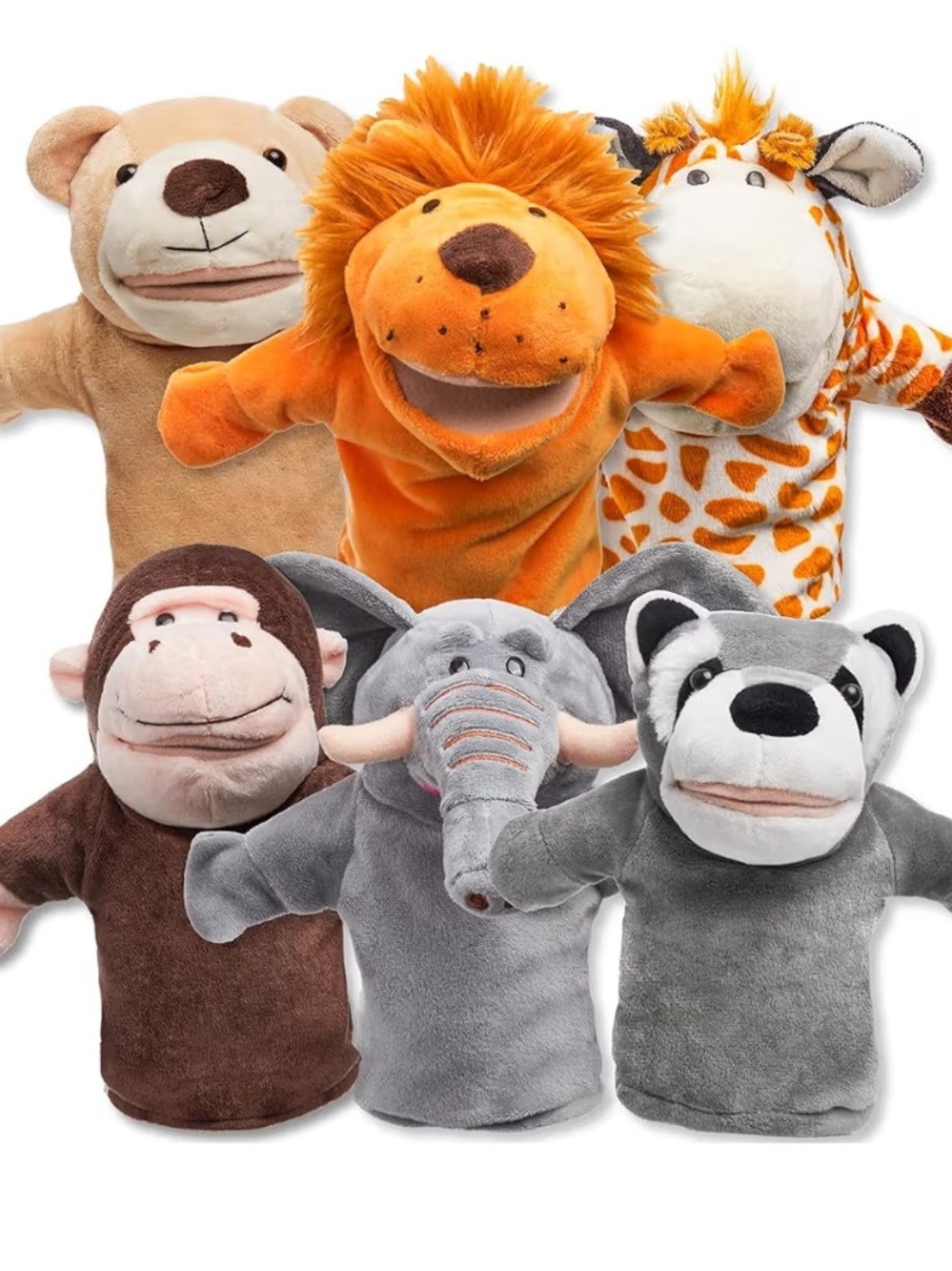Plush Animal Hand Puppet Set - Bear &
Elephant ONLY